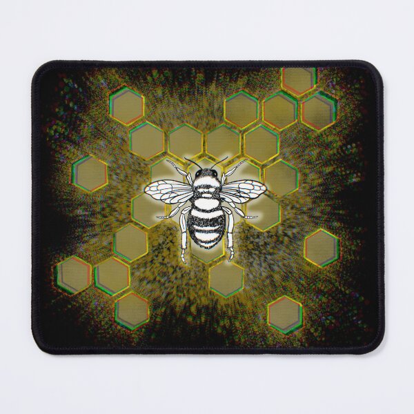 Item preview, Bee with glitchy honeycomb designed and sold by MoonLilly18.
