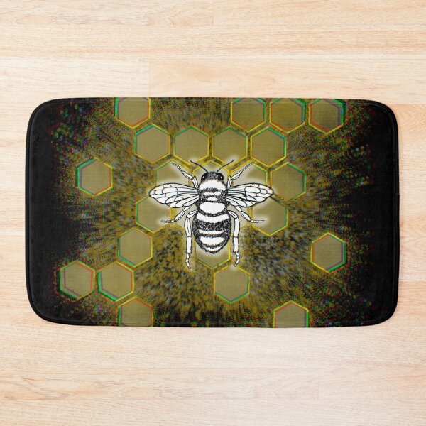 Item preview, Bee with glitchy honeycomb designed and sold by MoonLilly18.