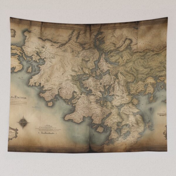 Item preview, Ancient Fantasy Map of Lore - 6 designed and sold by nyathiwa.