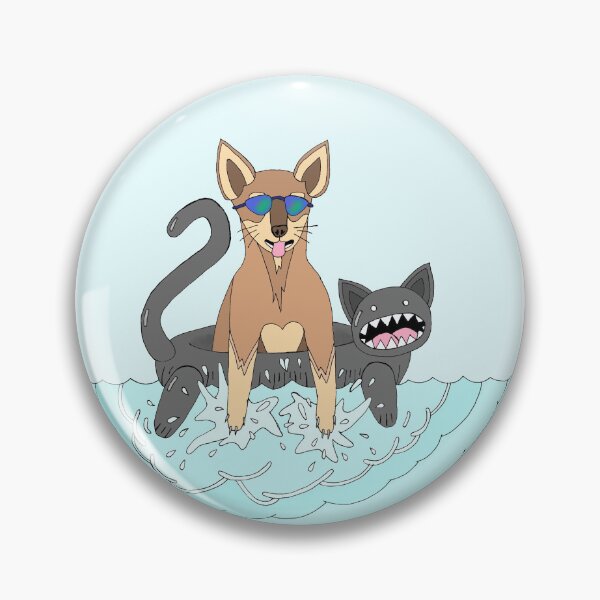 Item preview, Splash Chihuahua With Floaty Having Pool Time Fun designed and sold by JoyousArt4u.