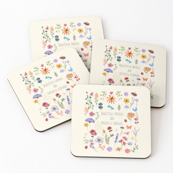 Item preview, Beautiful Things are Faithful Friends Wildflowers designed and sold by Neeshki.