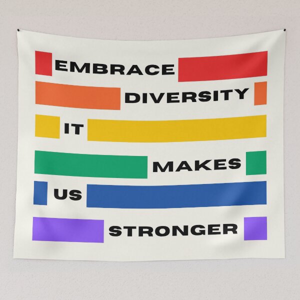 Item preview, Pride | Embrace Diversity, It Makes Us Stronger designed and sold by DJ-Portable.