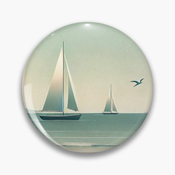 Item preview, Vintage Sailboat, Hamptons Scene designed and sold by CrypRenaissance.
