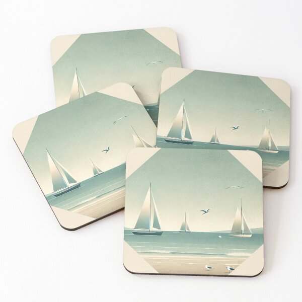 Item preview, Vintage Sailboat, Hamptons Scene designed and sold by CrypRenaissance.