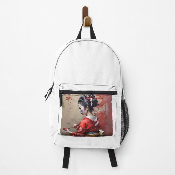Item preview, Japanese Geisha in Red A Portrait designed and sold by Oldetimemercan.
