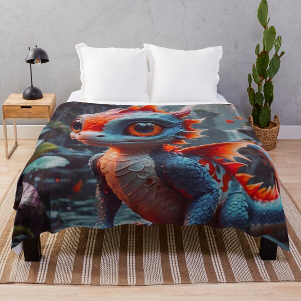 Item preview, Adorable Baby Koi Dragon In Fantasy Forest designed and sold by TheArtOfPat.