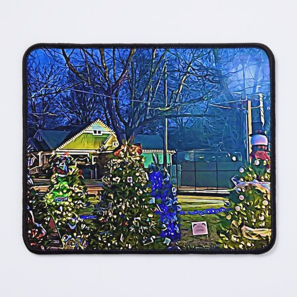 Item preview, Small Town Christmas Trees By NIght designed and sold by PandLcreations.