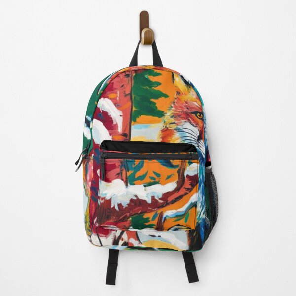 Artikelvorschau, Fuchs-Porträt. Wintersaison, verschneiter Fuchs, Vintage-Fuchs, Fuchs-Malerei, Paul Cezanne-Stil entworfen und verkauft von FoxVibes.