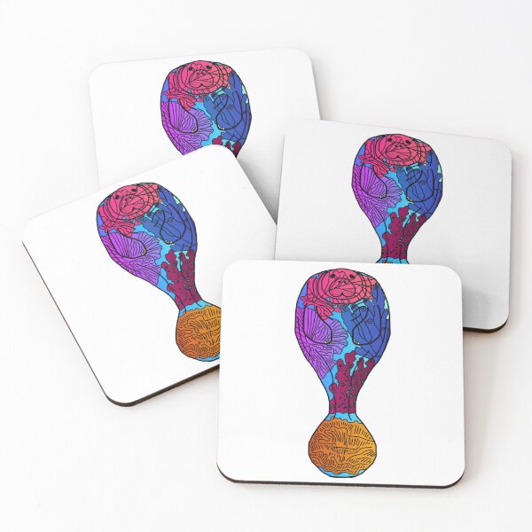 Item preview, Coral Crazy Manatee designed and sold by Allysha Lazar.