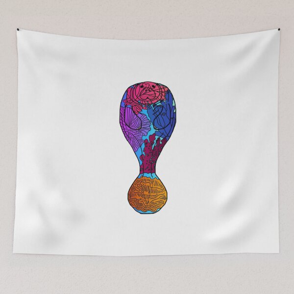 Item preview, Coral Crazy Manatee designed and sold by Allysha Lazar.