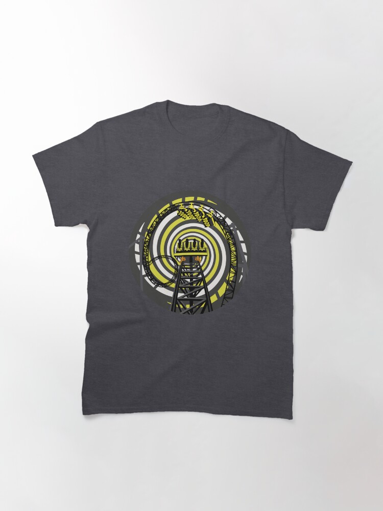 Alternate view of SMILE FOREVER Shirt Design - Black and Yellow Gerstlauer Infinity Coaster Classic T-Shirt