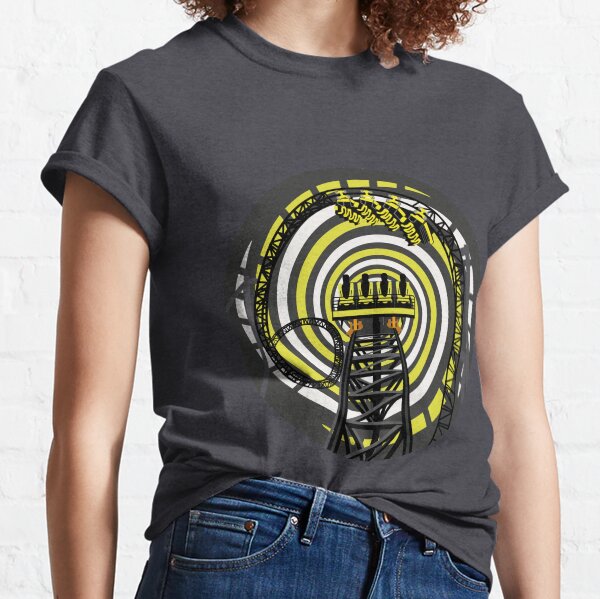 SMILE FOREVER Shirt Design - Black and Yellow Gerstlauer Infinity Coaster Classic T-Shirt
