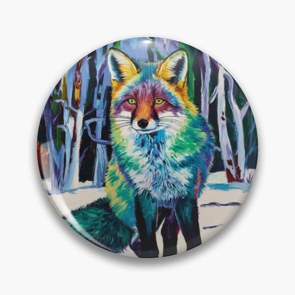 Artikelvorschau, Fuchs-Porträt. Wintersaison, verschneiter Fuchs, Vintage-Fuchs, Fuchs-Malerei, Paul Cezanne-Stil entworfen und verkauft von FoxVibes.