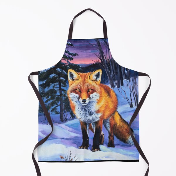 Artikelvorschau, Fuchs-Porträt. Wintersaison, verschneiter Fuchs, Vintage-Fuchs, Fuchs-Malerei, Paul Cezanne-Stil entworfen und verkauft von FoxVibes.