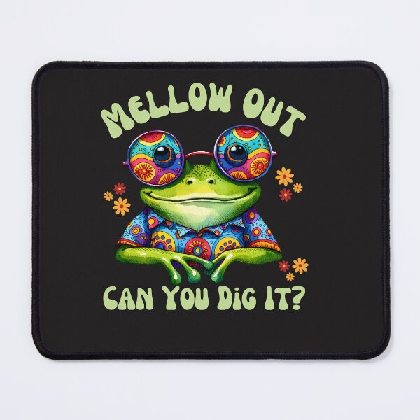 Item preview, Hippie Frog Mellow Out Can You Dig It? designed and sold by AlienOccupation.