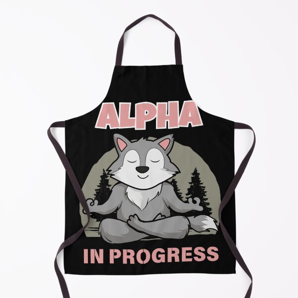 Item preview, Humor Cute Alpha in Progress Meditate Wolf  Viral Trend Meme designed and sold by MorningTeeNmore.