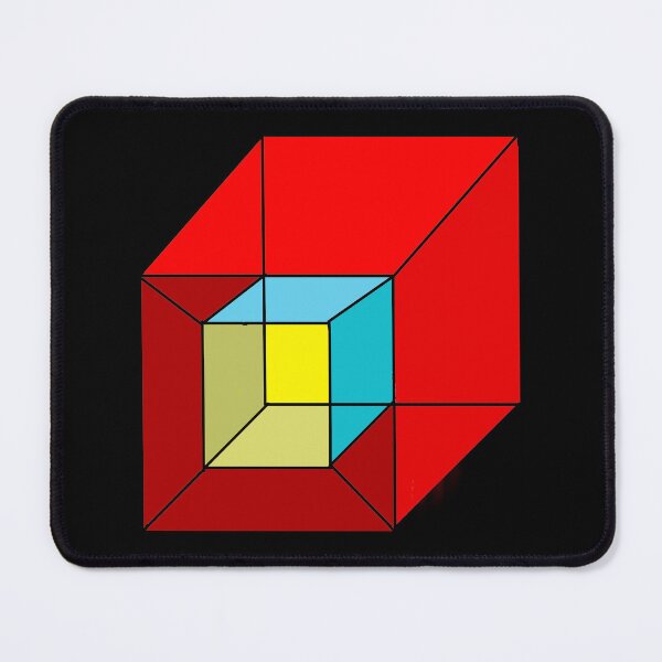 Item preview, Tesseract colored- optical illusion designed and sold by RedLeafPine.
