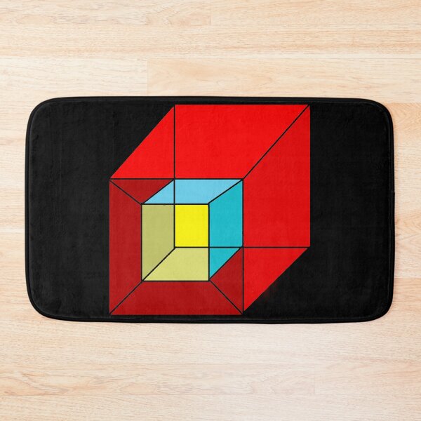 Item preview, Tesseract colored- optical illusion designed and sold by RedLeafPine.