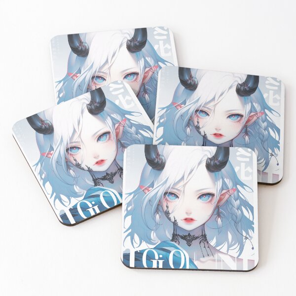 Item preview, Demon Anime Girl – Fierce and Mystical Fantasy Art designed and sold by iWallGlow.
