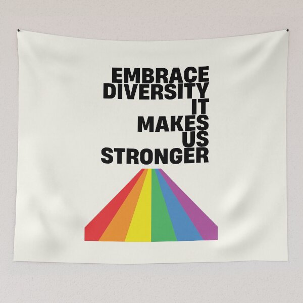 Item preview, Pride | Embrace Diversity, It Makes Us Stronger designed and sold by DJ-Portable.