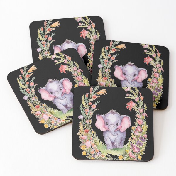 Item preview, Cute Elephant. Little elephant, colorful elephant, elephant drawing designed and sold by ElephantVibes.