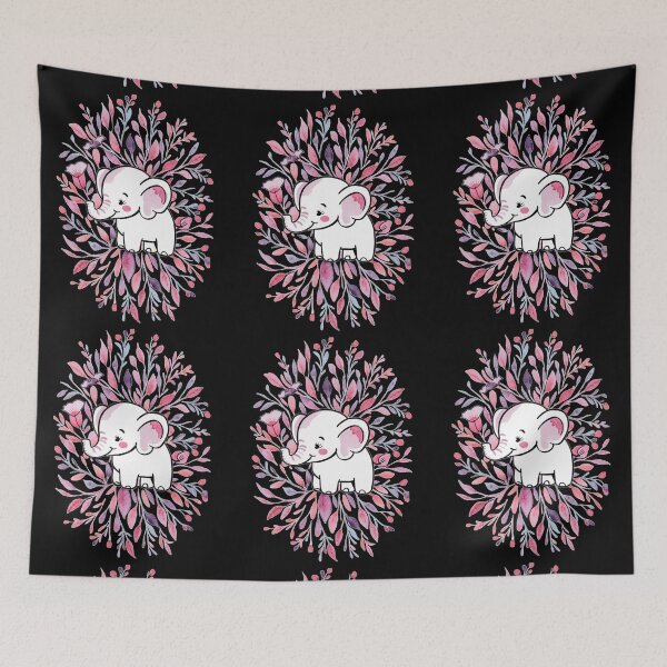 Item preview, Cute Elephant. Little elephant, colorful elephant, elephant drawing designed and sold by ElephantVibes.
