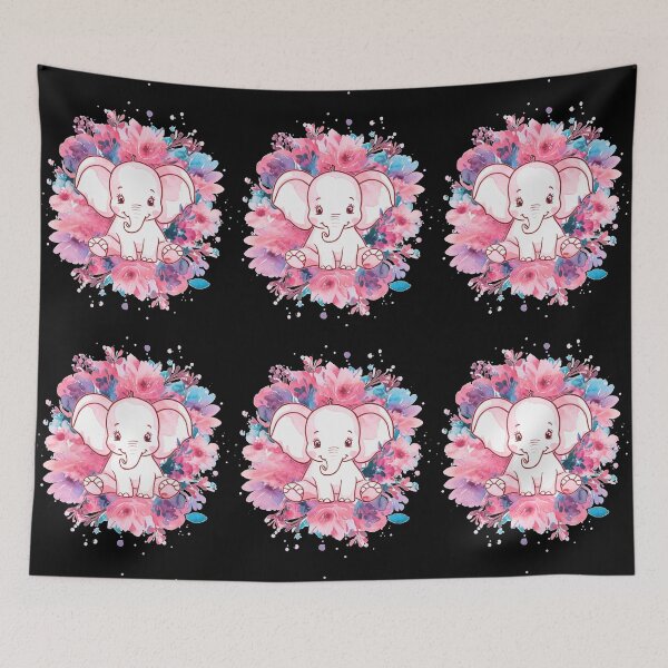 Item preview, Cute Elephant. Little elephant, colorful elephant, elephant drawing designed and sold by ElephantVibes.