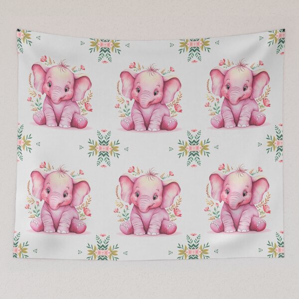 Item preview, Cute Elephant. Little elephant, colorful elephant, elephant drawing designed and sold by ElephantVibes.