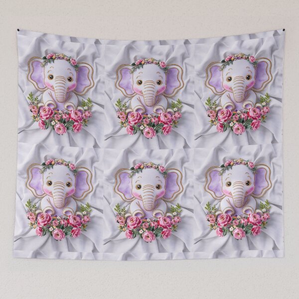 Item preview, Cute Elephant. Little elephant, colorful elephant, elephant drawing designed and sold by ElephantVibes.