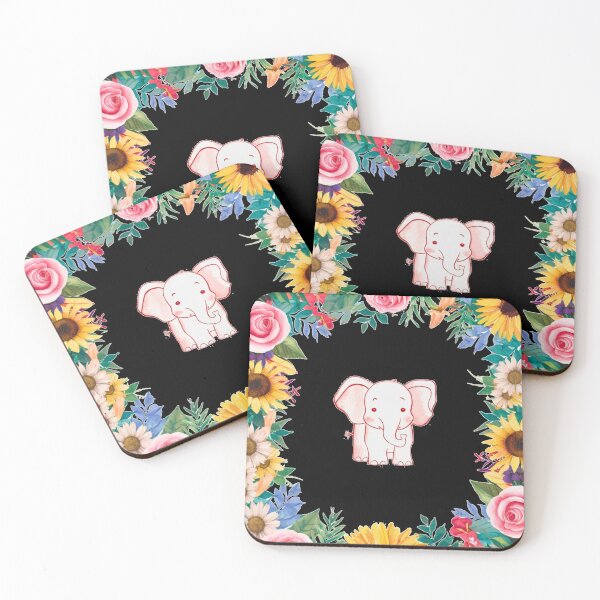 Item preview, Cute Elephant. Little elephant, colorful elephant, elephant drawing designed and sold by ElephantVibes.