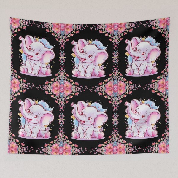 Item preview, Cute Elephant. Little elephant, colorful elephant, elephant drawing designed and sold by ElephantVibes.