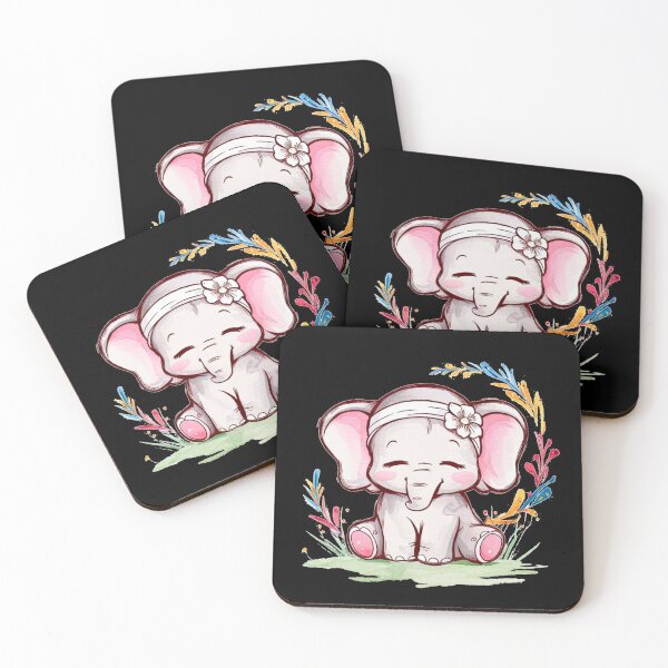 Item preview, Cute Elephant. Little elephant, colorful elephant, elephant drawing designed and sold by ElephantVibes.