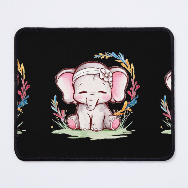 Item preview, Cute Elephant. Little elephant, colorful elephant, elephant drawing designed and sold by ElephantVibes.