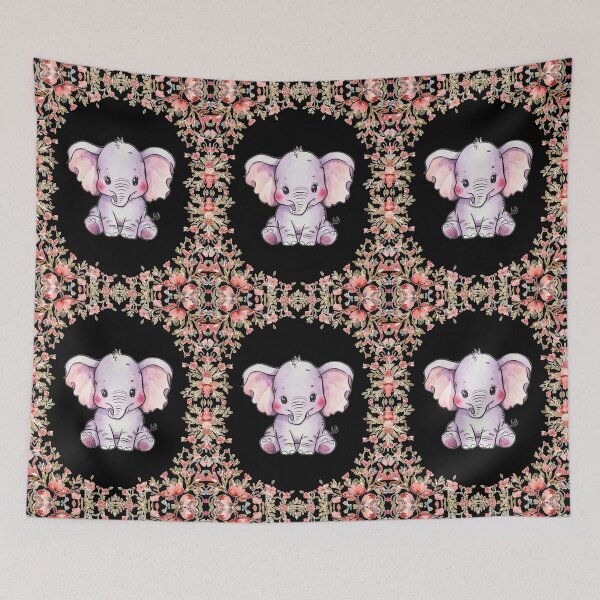 Item preview, Cute Elephant. Little elephant, colorful elephant, elephant drawing designed and sold by ElephantVibes.