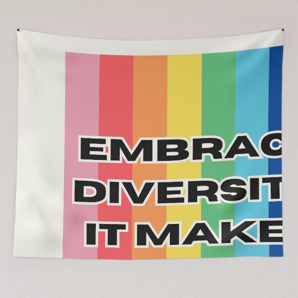 Item preview, Pride | Embrace Diversity, It Makes Us Stronger designed and sold by DJ-Portable.
