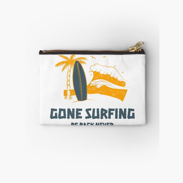 Item preview, Gone Surfing Be Back Never Funny Surfing designed and sold by freestatetees.