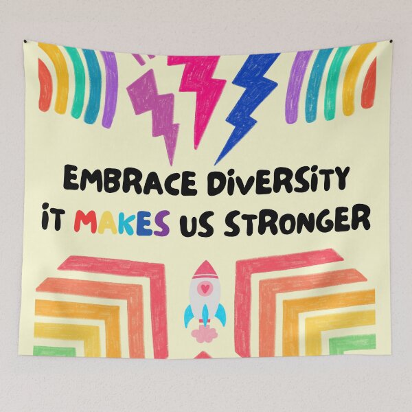 Item preview, Pride | Embrace Diversity, It Makes Us Stronger designed and sold by DJ-Portable.