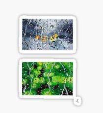 Rainy Windows Painting Sticker