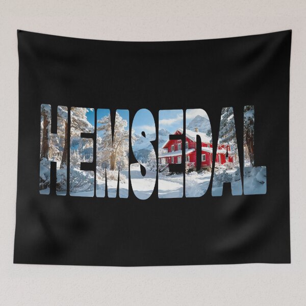 Item preview, HEMSEDAL - Norway Winter Scenery with Red House designed and sold by Adam Gormley.