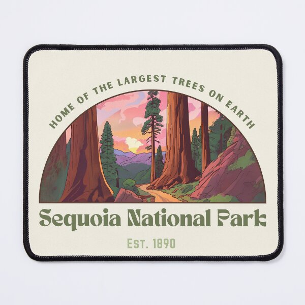 Item preview, Sequoia National Park Half Circle Art Graphic designed and sold by CozyThreadsCo.