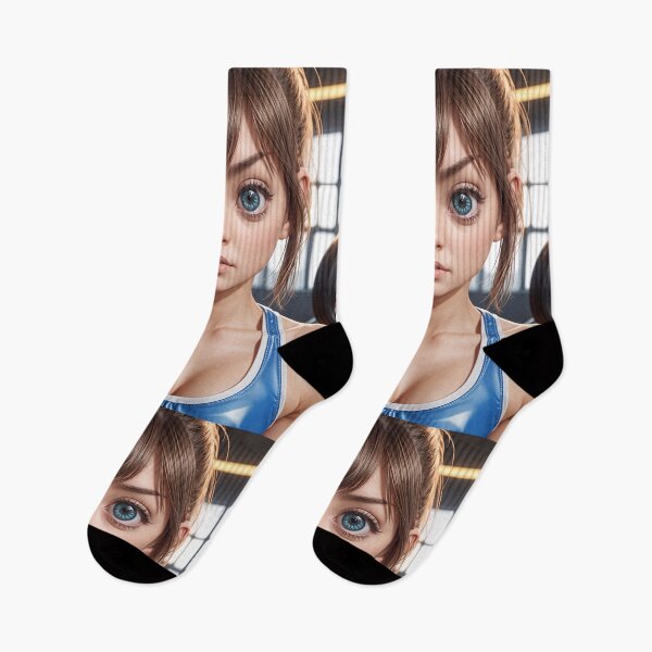 Item preview, Cute Sporty Anime Girl In The Gym designed and sold by TheArtOfPat.