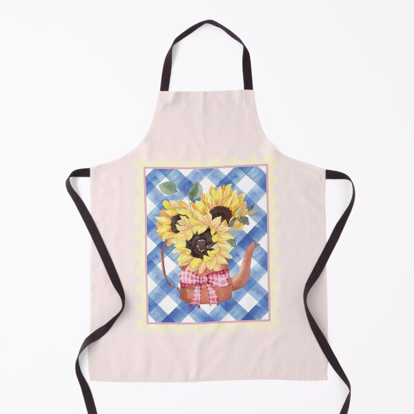 Item preview, Sunflower Gingham Stamp Bow designed and sold by HeyDaisyShop.
