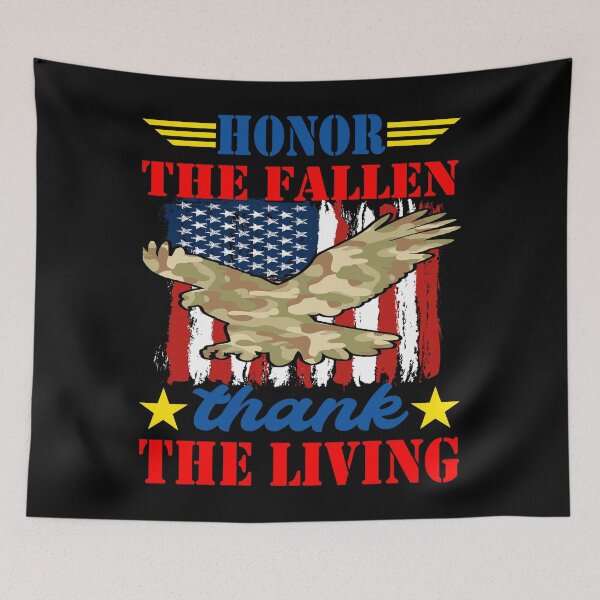 Item preview, Honor The Fallen Thank The Living Memorial Day Patriotic designed and sold by BOUCHERIT amine.