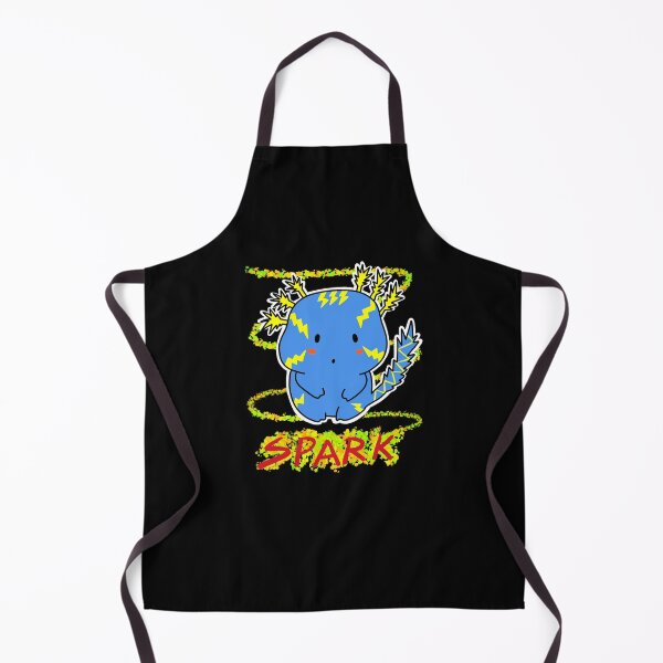 Item preview, Haato the Gang of Salamander :SPARK-Blue with yellow thunder  cute  Axolotl designed and sold by lazycat14.