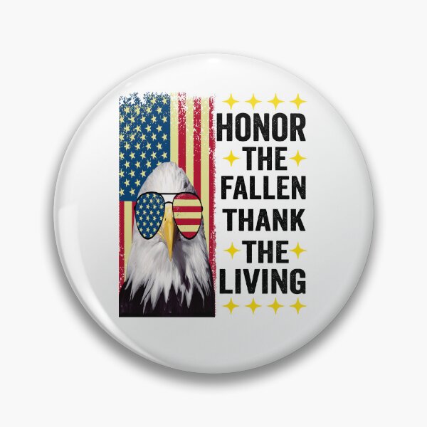 Item preview, Honor The Fallen Thank The Living Memorial Day Patriotic designed and sold by BOUCHERIT amine.