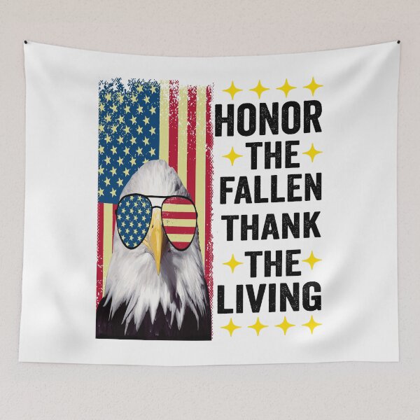 Item preview, Honor The Fallen Thank The Living Memorial Day Patriotic designed and sold by BOUCHERIT amine.