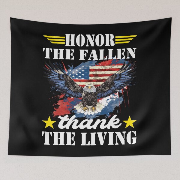 Item preview, Honor The Fallen Thank The Living Memorial Day Patriotic designed and sold by BOUCHERIT amine.