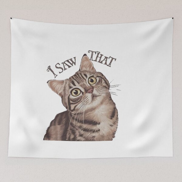 Item preview, "I SAW THAT" Meme Sneaky Cat - Curious happy animals Design #2 designed and sold by The Breathtaking You.