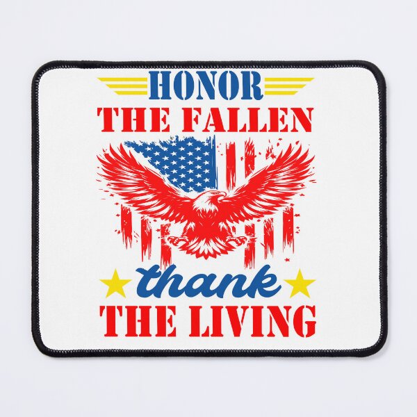 Item preview, Honor The Fallen Thank The Living Memorial Day Patriotic designed and sold by BOUCHERIT amine.
