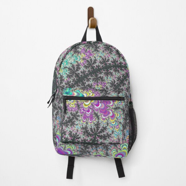 Item preview, Mandelbrot 35 - Pale, muted, chalk on asphalt-like colorful 3D illusionary shape with abstract arachnid motive designed and sold by Draeger0.
